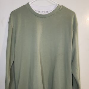 Men's Sage Green Crewneck Sweater Size M CACTUS MAN Brand